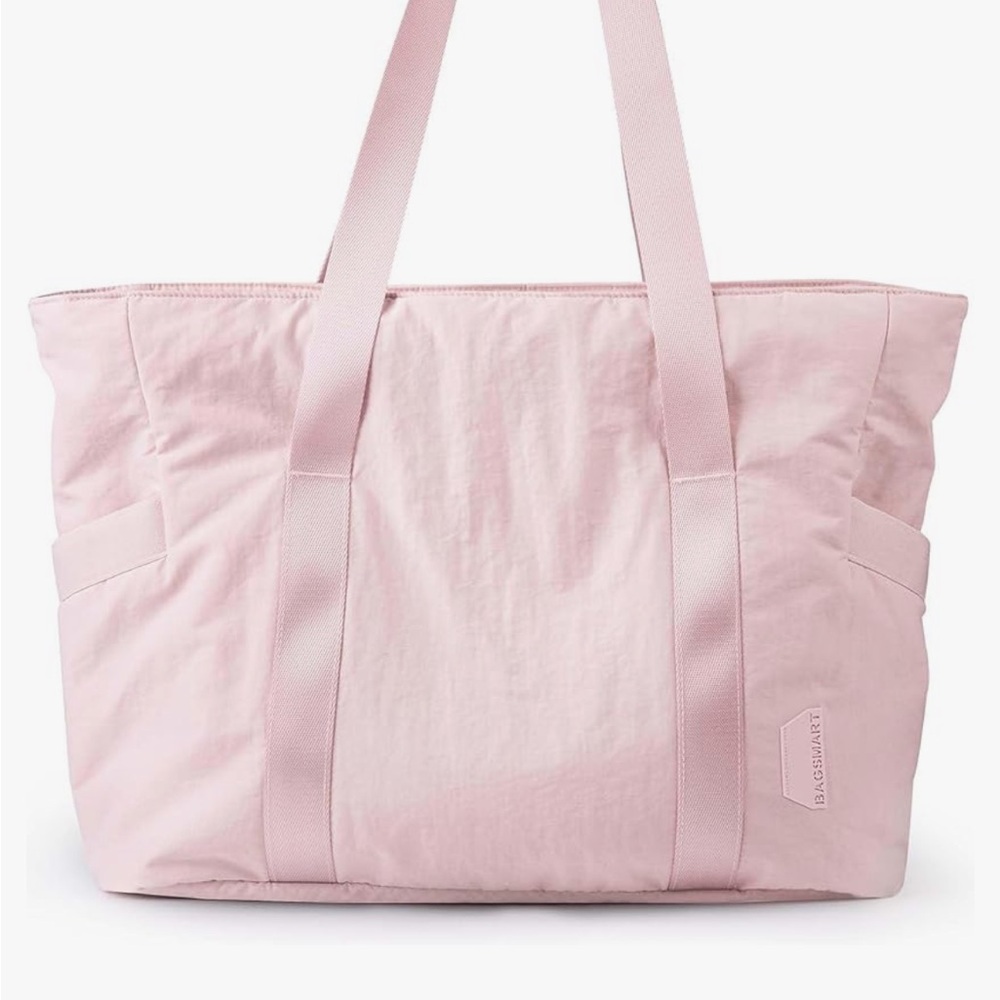 BAGSMART Tote Bag with Zipper, Gym Tote with Compartments fits 15.6” laptop - Picture 5 of 5